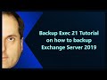 Backup Exec 21 Tutorial on how to backup Exchange Server 2019