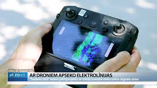 ReTV: Ar droniem apseko elektrolīnijas