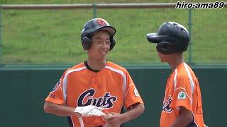 《中学硬式》【ダイジェスト】　光マリンスターズ  対  大野城ガッツ　《ボンバーズ大会準決勝》