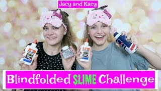 Blindfolded Slime Challenge ~ Jacy and Kacy Blindfolded Slime Challenge ~ Jacy and Kacy