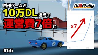 【ヤバい】10万DLされた自作ゲームの運営費が7倍に跳ね上がった #66【N3Rally】【Unity】