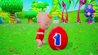 Color Surprise egg Finger Family & Five Little Monkeys Jumping On & Kids Songs