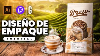 Illustrator & Pacdora Tutorial | Diseño de Empaque de Café | Coffee Packaging Design