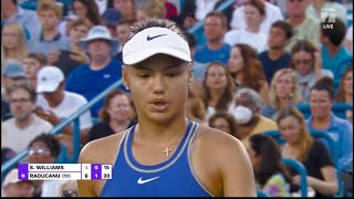 Serena Williams vs Emma Raducanu Live Tennis WTA Cincinnati