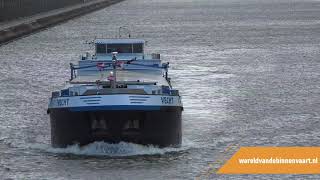 Binnenvaartschip VECHT met storm / zware windstoten | Binnenvaart | shipspotting