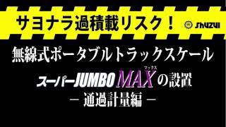 無線式ポータブルトラックスケール　スーパーJUMBO MAX　トレーラー通過計量編