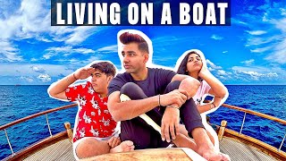 LIVING ON A BOAT FOR 24 HOURS | Rimorav Vlogs