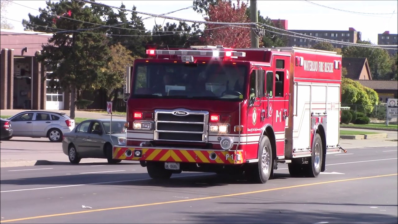 Waterloo Fire And Rescue Pumper 1 Responding - YouTube