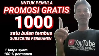 cara menambah subscribe untuk pemula /saling subscribe terbaru