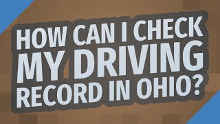 How can I check my driving record in Ohio?