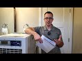 walk through of the aprilaire e100cs dehumidifier