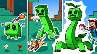 I Survived 100 DAYS as a CREEPER POKEMON in HARDCORE Minecraft!