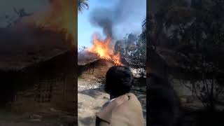 Maungdaw Chondare fara fire Rohingya home 27th January 2018