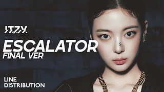 ITZY — Escalator (Final Ver) | Line Distribution