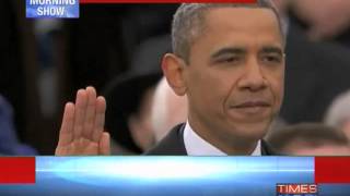 President Barack Obama takes oath