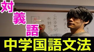 対義語の解説【中学国語文法】【類義語・対義語・多義語】