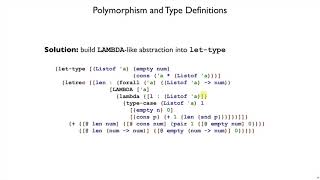 Plait Polymorphism 4 - polymorphic datatypes