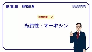 【高校生物】　植物生理2　光屈折：オーキシン（１４分）