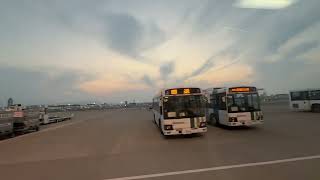 【ランプバス＠福岡空港】駐機スポットからバスラウンジまでのランプバスから見た風景です。（2025/01）