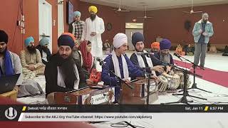 002 Bhai Akalnoor Singh Jee Windsor - AKJ Detroit Local Raensbhayee Keertan January 2025