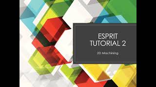 ESPRIT Tutorial 2