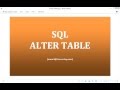 31 - SQL ALTER TABLE Statement - Learn SQL from www.SQLServerLog.com [HD]