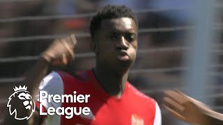 Eddie Nketiah grabs his, Arsenal's second goal v. Leeds United | Premier League | NBC Sports