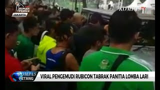 Polisi Kejar Pengemudi Rubicon Viral Saat Lomba Lari