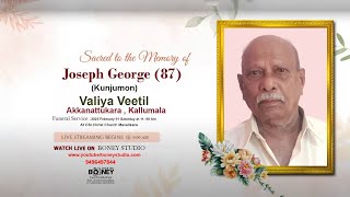 Joseph George  ( 87 ) | Funeral Service | 1-2-2025 | Live Starting @ 9:00 AM