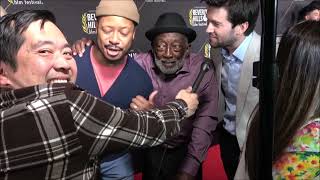 Arjay Smith, Garrett Morris and Michael Charles Ronan Carpet Interview at the Beverly Hills FF 2023