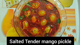 Salted tender mango pickle