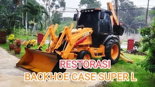 Backhoe loader Case super L/ CAT RESTORASI