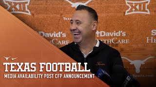 Texas Football Media Availability Post CFP Announcement [Dec. 3, 2023]