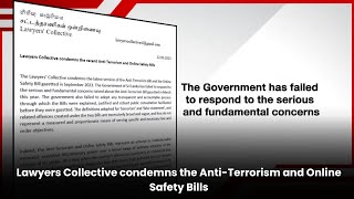 Lawyers Collective condemns the Anti-Terrorism and Online Safety Bills