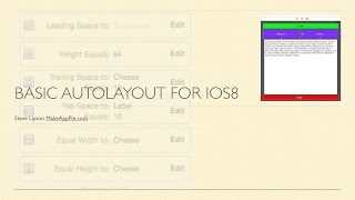 Basic Auto Layout for iOS8