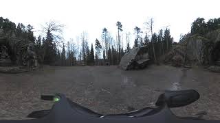 Bear cave in Aulanko nature reserve, Hämeenlinna, Finland | 360° View