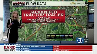 FIRST ALERT TRAFFIC: 2 jackknifed tractor trailers on CT highways