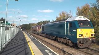 Arriva Trains Wales 67002 \u0026 DB 66230 - 0M22  Chesterfield