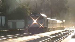 Amtrak F40PH 208 (Now NPCU 90208) Arrives Into Santa Barbara with Train 798, Nice K5LA 2/18/09