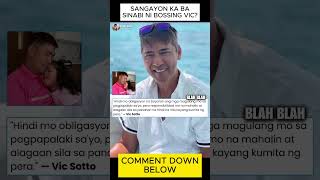 SANG AYON KA BA sa SINABI NI BOSSING VIC?  #viralvideo