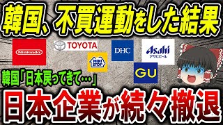 【海外の反応】韓国、脱日本の不買運動を進めた結果、世界が脱韓国に【ゆっくり解説】