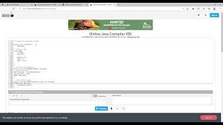 Online java Compiler Online Java Editor