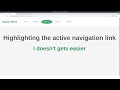 How to Highlight visited menu nav links with CSS and javascript