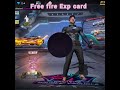 free fire exp card how to use free fire exp card permanent