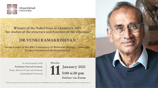 Nobel Laureate Dr Venki Ramakrishnan in conversation with Professor Patrick French