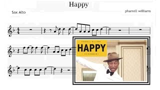 Happy - Pharrell Williams (Sheet Music Alto Saxophone)