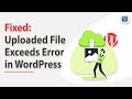 How to fix: The uploaded file exceeds the upload_max_filesize directive in php.ini. WordPress 2023