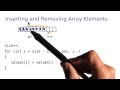 Inserting and Removing Arrays - Intro to Java Programming