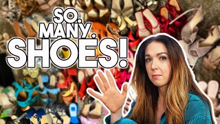 MASSIVE Shoe Declutter Part 2! I CAN'T BELIEVE I had this many SHOES....!