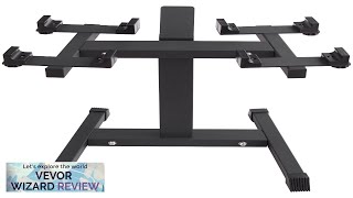 VEVOR Adjustable Dumbbell Stand Home Fitness Rack and Stand with Media Rack Review